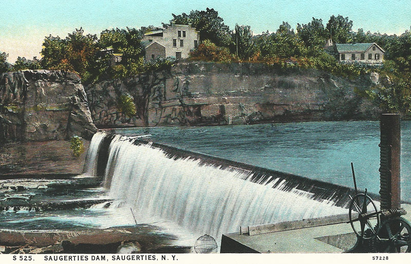 Saugerties dam, Saugerties, N.Y. Card circa 1930