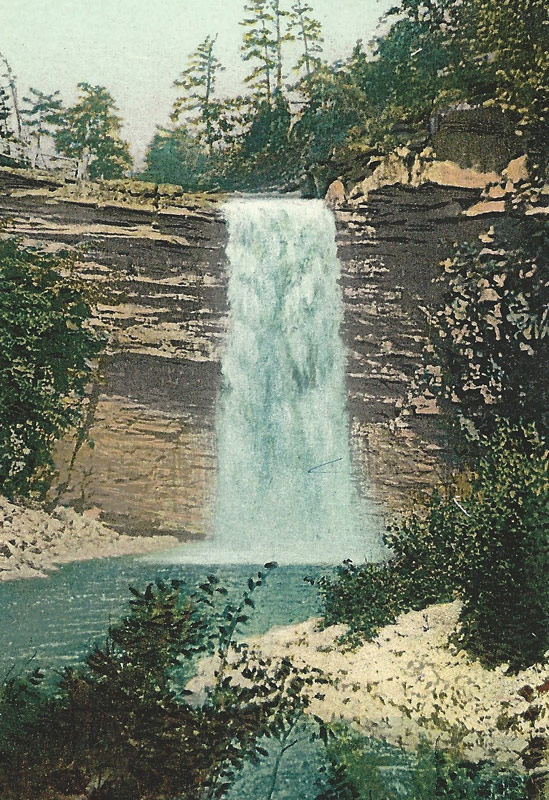 Awosting Falls, Lake Minnewaska, N.Y. postcard