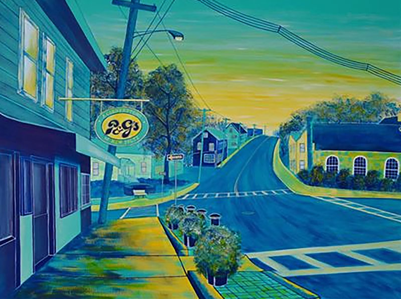Painting: P&G’s intersection by Elena Yess, 2016