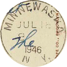 Minnewaska postmark