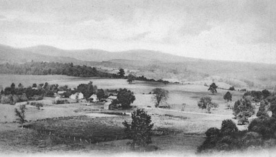 Looking North from The Church Tower in Stone Ridge circa 1900.