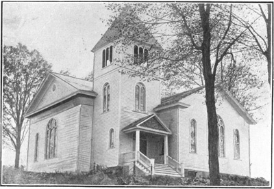 Postmarked 1906 postcard showing the Milton Methodist Church after the renovations of 1904.