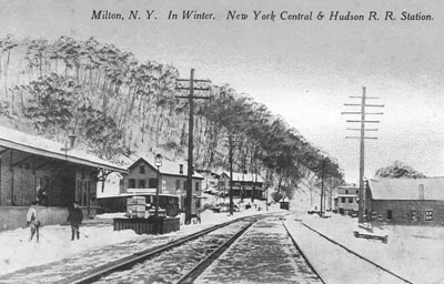 Milton, NY in Winter. Postcard courtesy of G.M. Mastropaolo