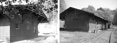 The 1823 Milton Train Station, May 2008, its 125th year. Photos by John J. Wadlin.