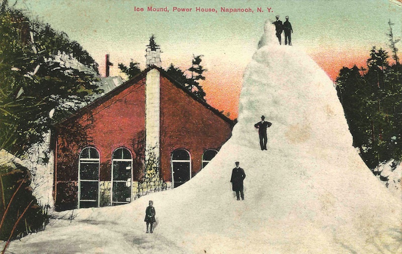 Ice Mound, Power Station, Napanoch, NY.