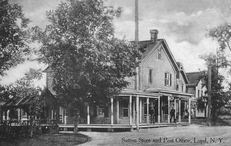 Sutton store and post office, Loyd, NY postcard